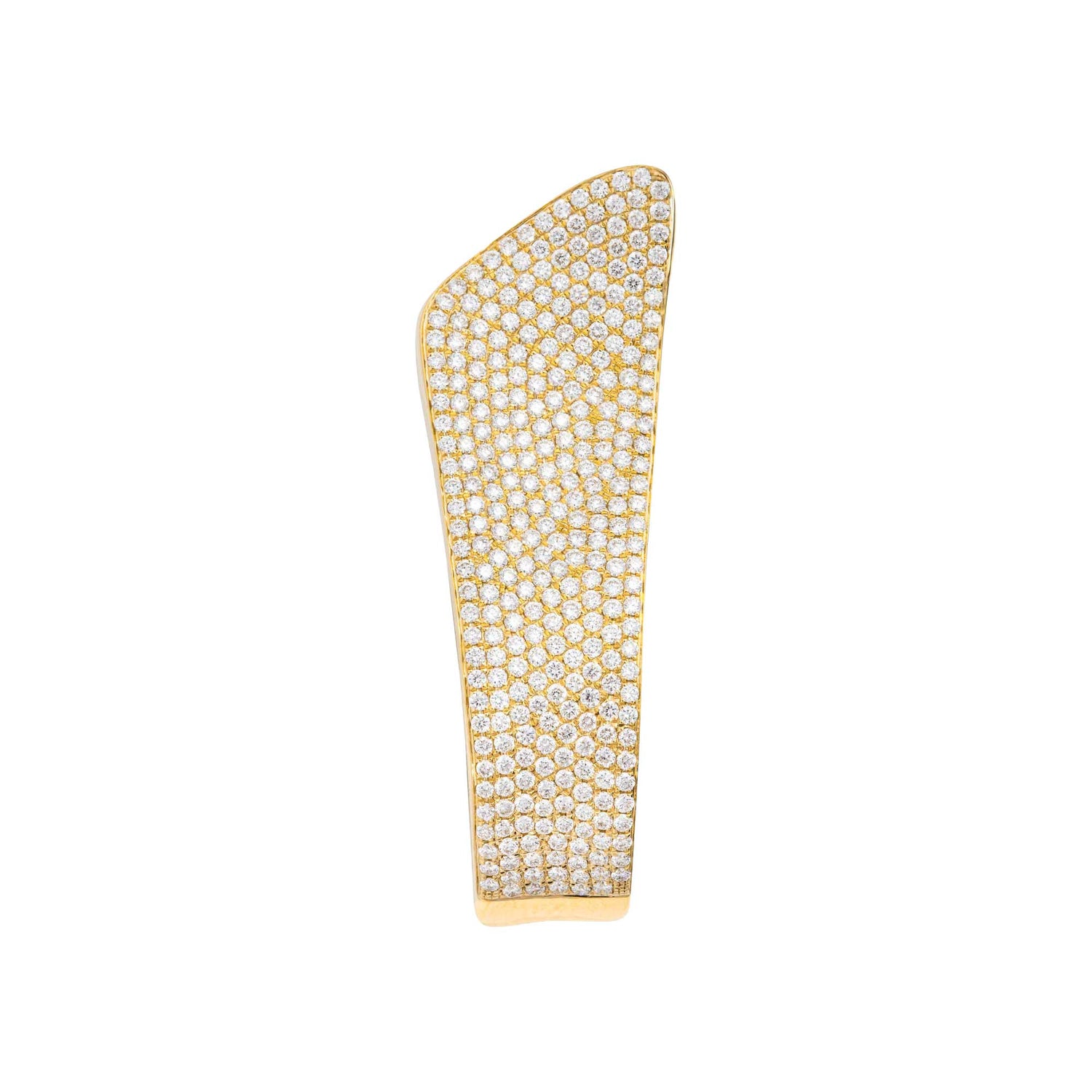 Dune Wave Yellow Gold Diamond Ring