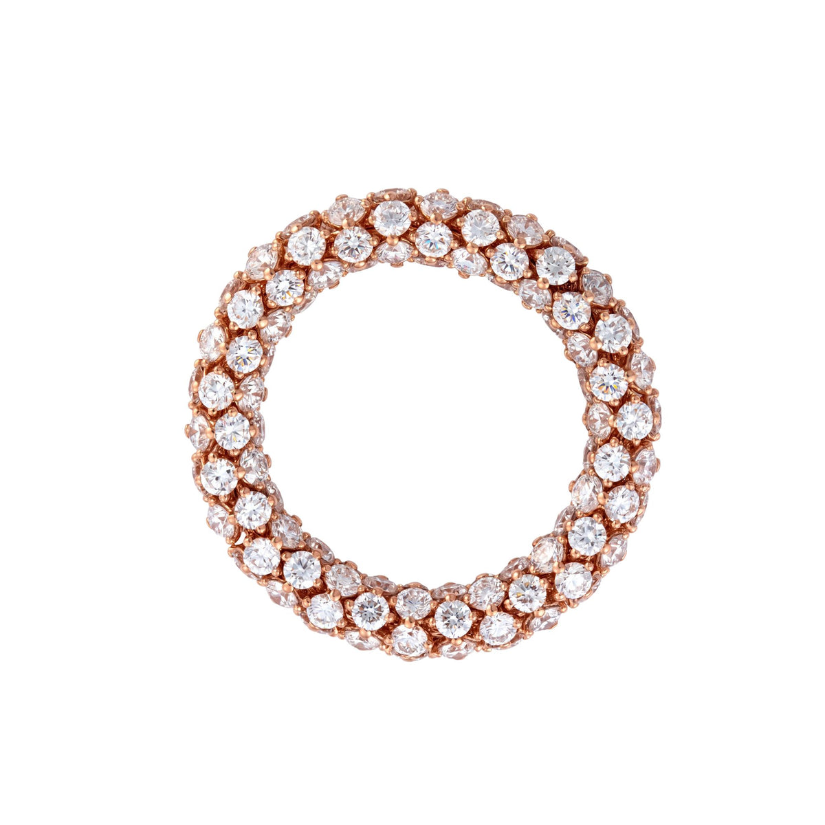 Essential’s Eternity 18K Rose Gold Full Diamond Ring