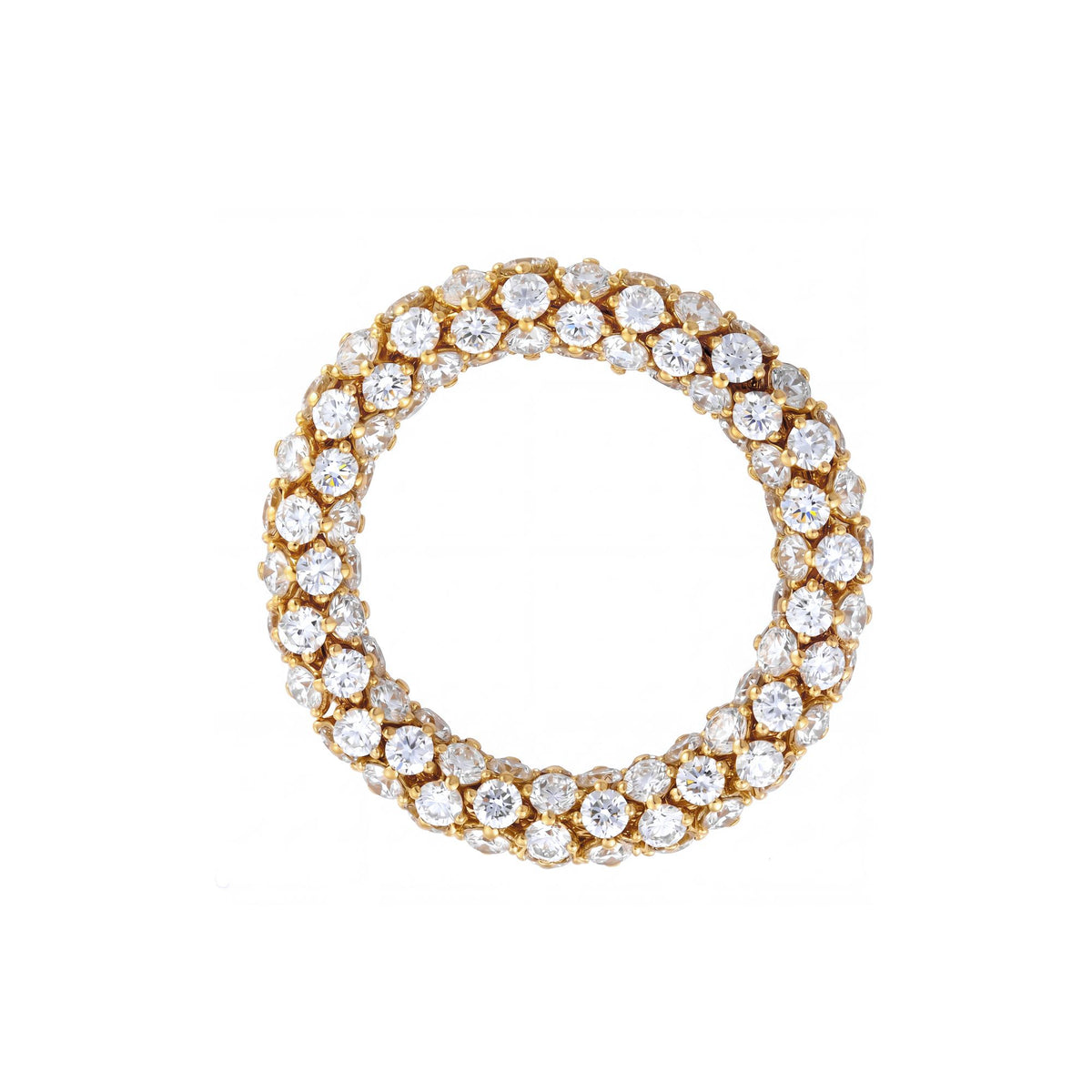 Essential’s Eternity 18K Yellow Gold Full Diamond Ring