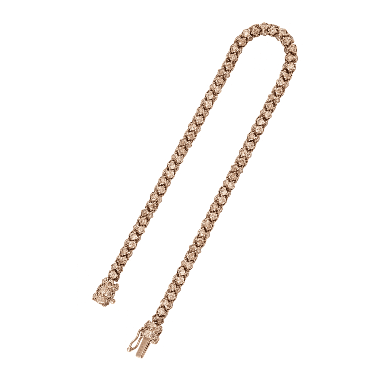 Essential’s Brown Gold Champagne Diamond Link Bracelet