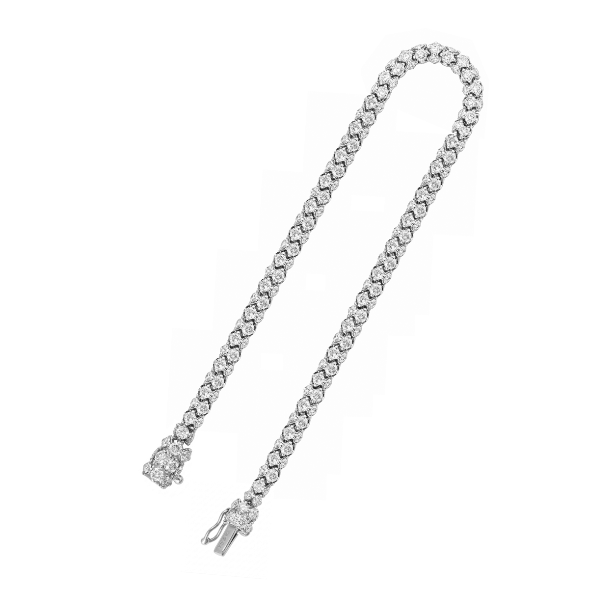Essential’s White Gold Champagne Diamond Link Bracelet